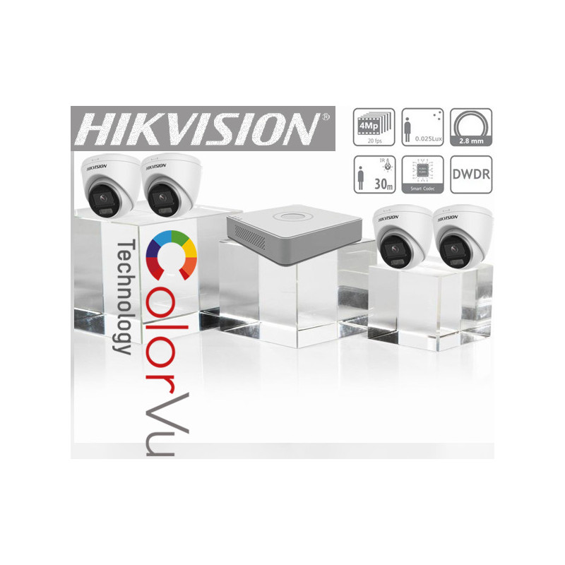 SET-4-HIKVISION-4MP-IP-ColorVu-smart hybrid-DS-2CD1347G2H-LIU - ala...